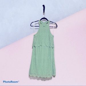Mint lace dress